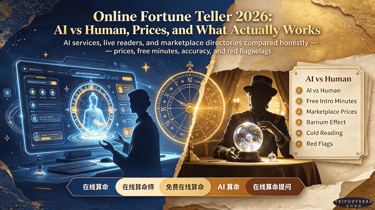 Online Fortune Teller 2026: AI vs Human, Prices, and What Actually Works