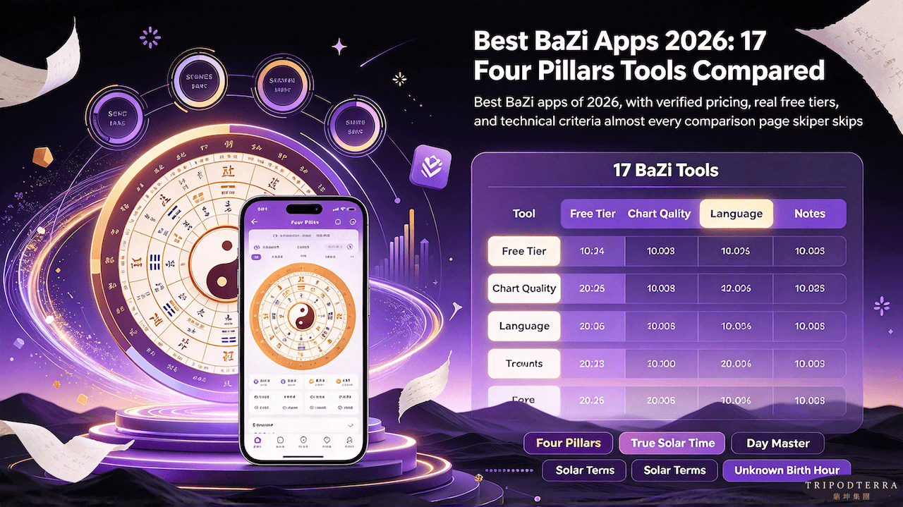 Best BaZi Apps 2026: 17 Four Pillars Tools Compared